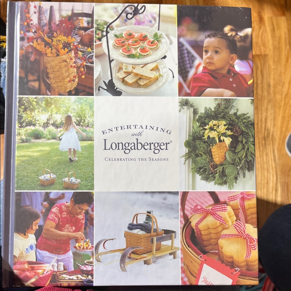 Longaberger Celebrating the Seasons Cookbook - Vibrant Multicolor Edition
